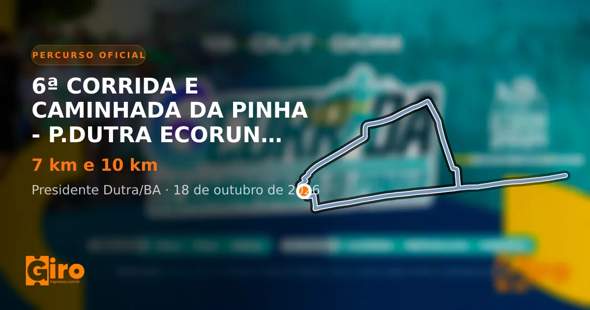 Interactive course map: 6ª CORRIDA E CAMINHADA DA PINHA - P.DUTRA ECORUN 2026