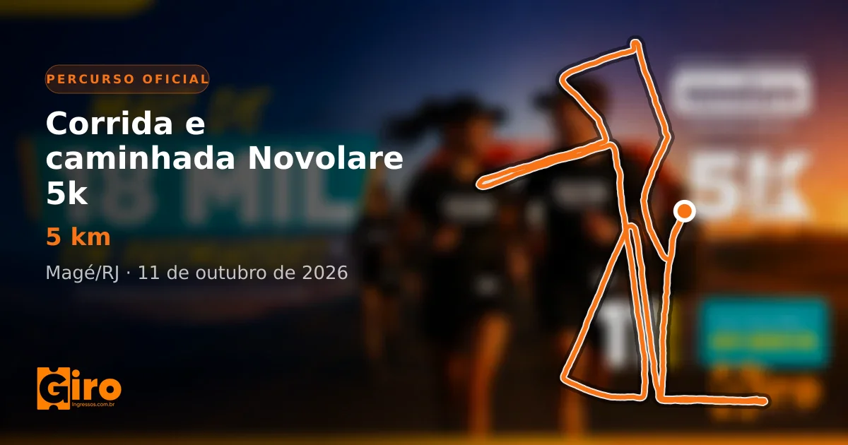Interactive course map: Corrida e caminhada Novolare 5k